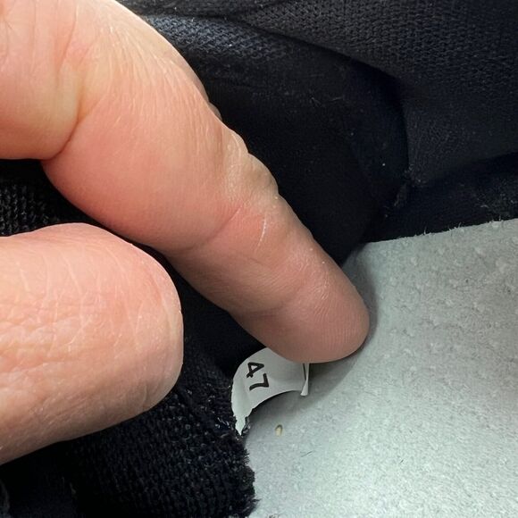 WHITIN Sneakers Mens 13.5 Black Canvas Barefoot Minimalist Zero Drop Athletic 47 - Picture 11 of 13